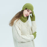 Soft wool hat and scarf set