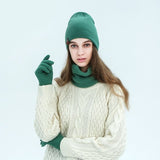 Soft wool hat and scarf set