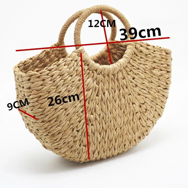 Straw Hat and Bag Set