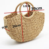 Straw Hat and Bag Set