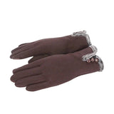 Warm faux fur gloves