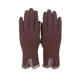 Warm faux fur gloves