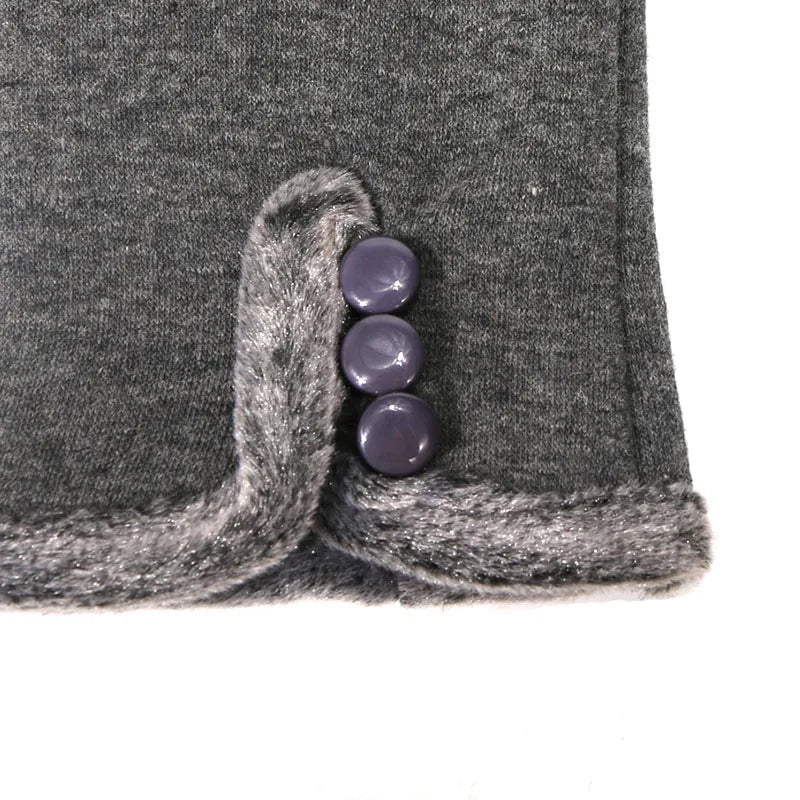 Warm faux fur gloves