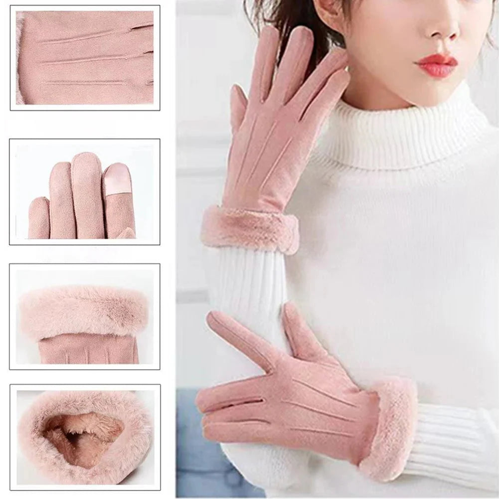 Warm, cold-resistant winter gloves