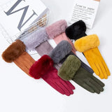 Thick velvet gloves