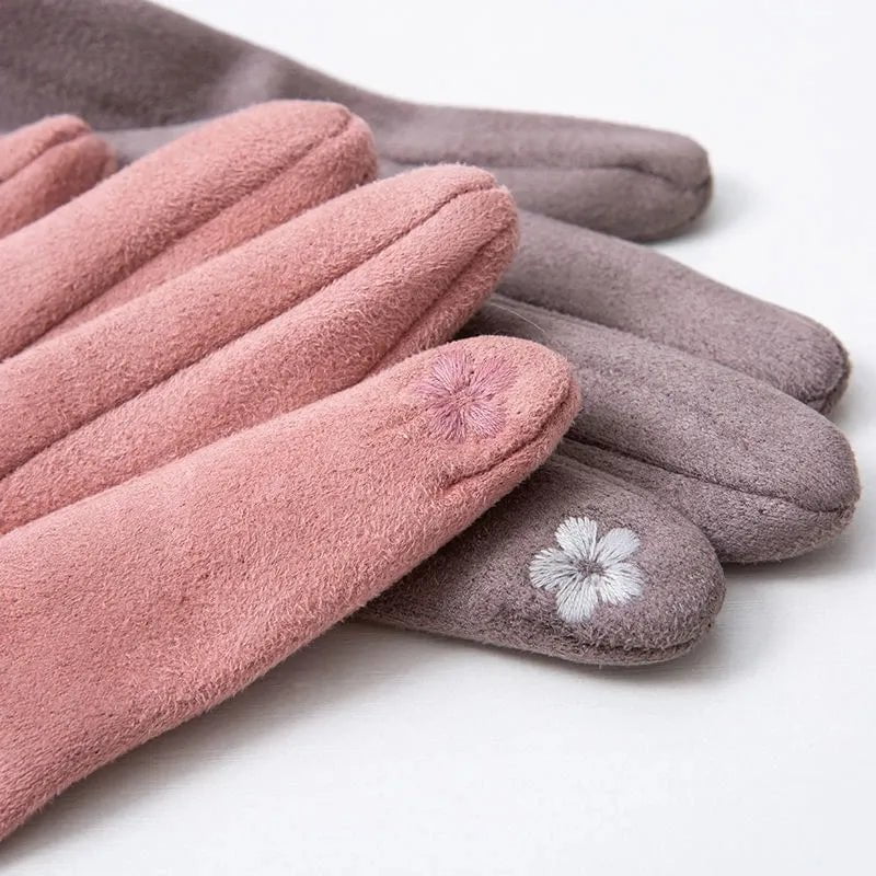 Thick velvet gloves