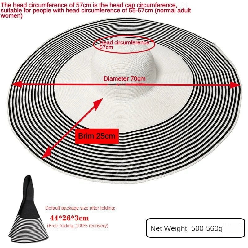 Large straw hat