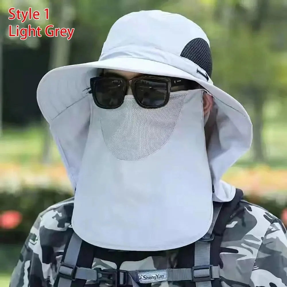 Men's fishing hat with sun protection
