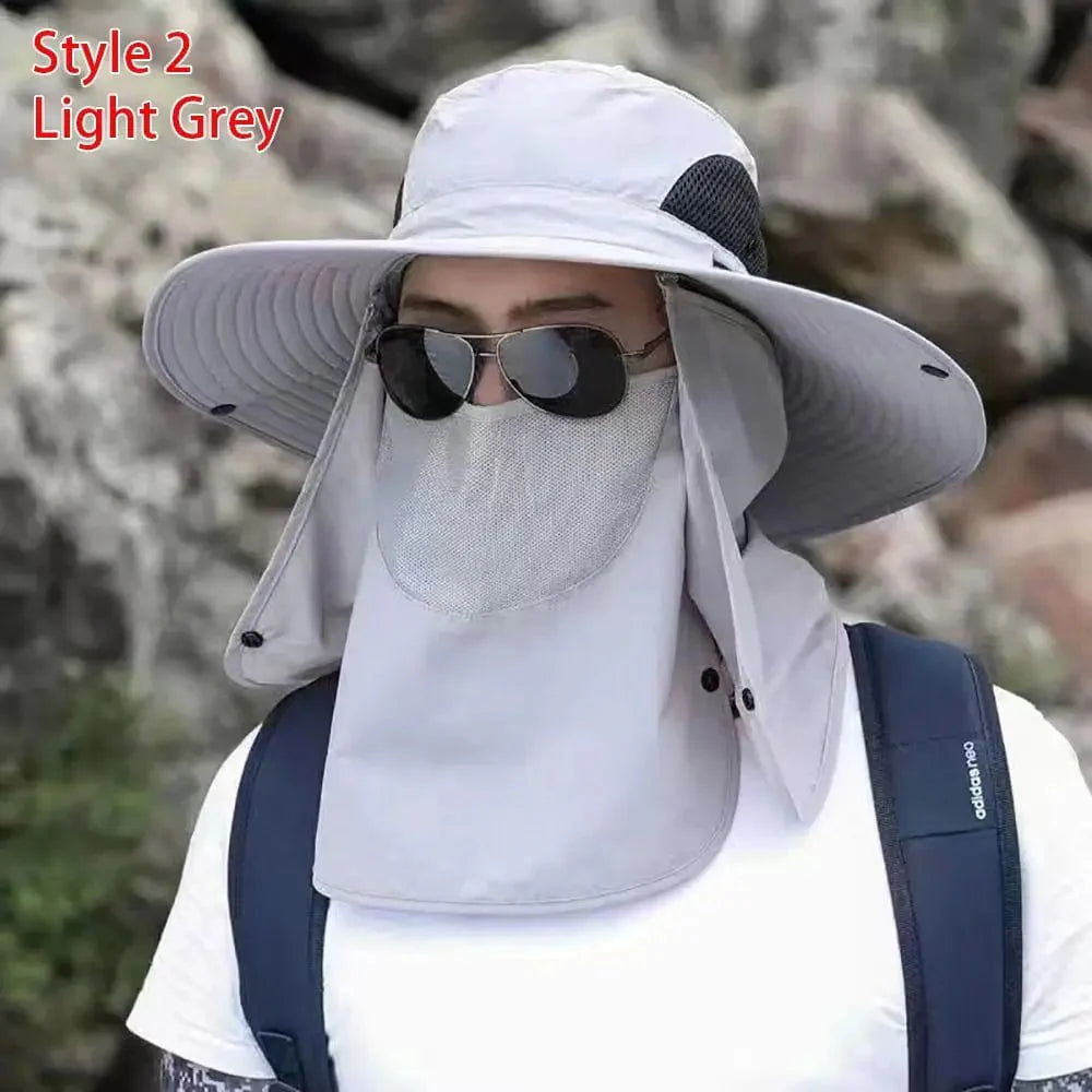 Men's fishing hat with sun protection