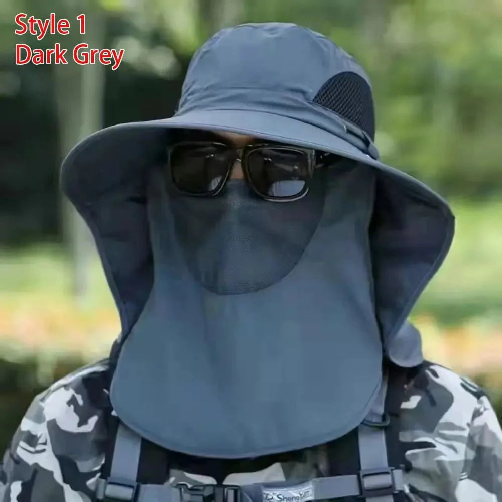 Men's fishing hat with sun protection