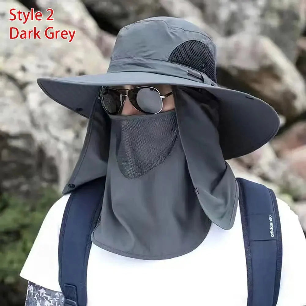 Men's fishing hat with sun protection