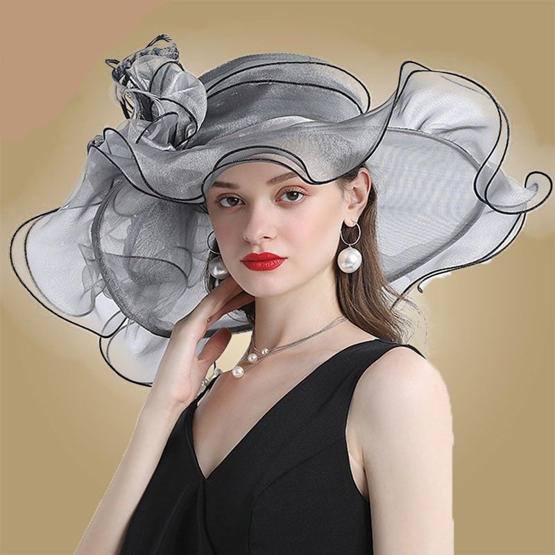 Organza sun hats