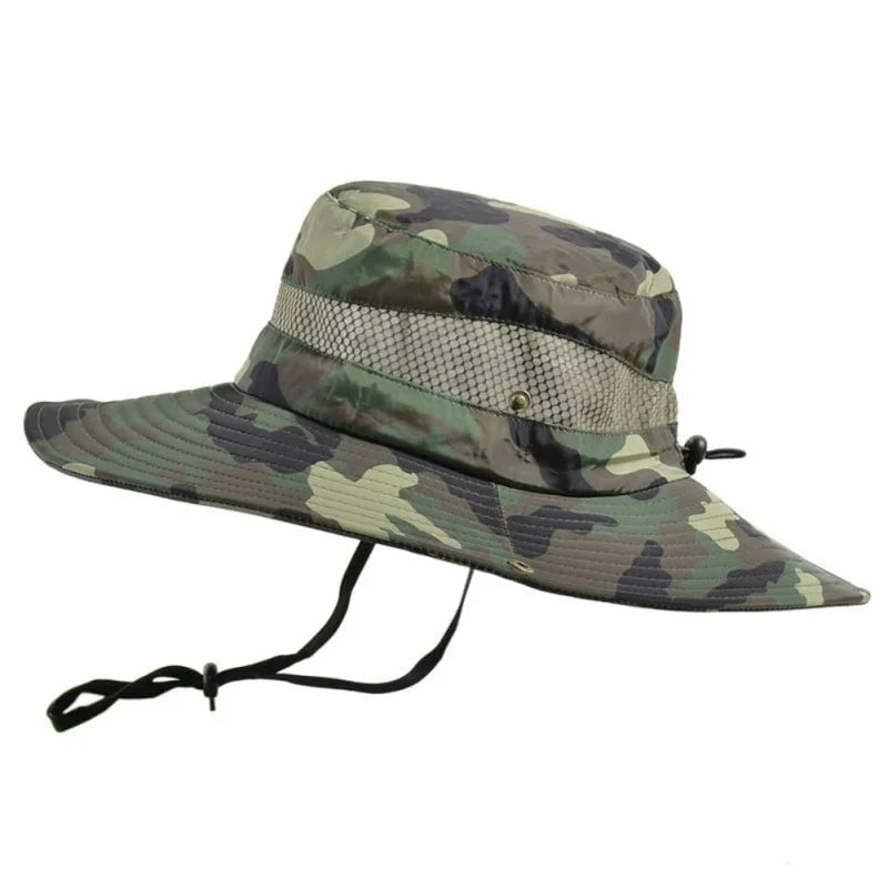 Camouflage fishing hat