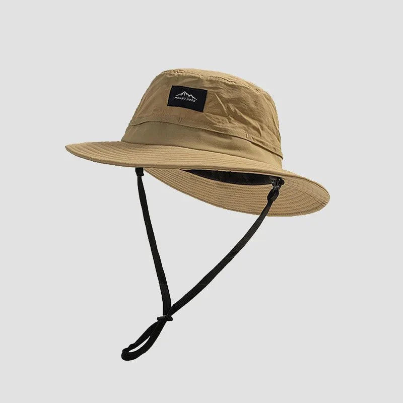 Women's fishing hat with adjustable drawstring