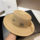 Natural straw hat