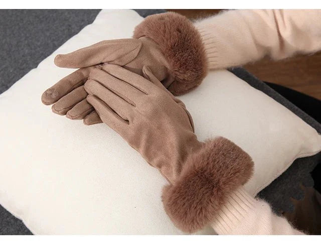 Thick velvet gloves