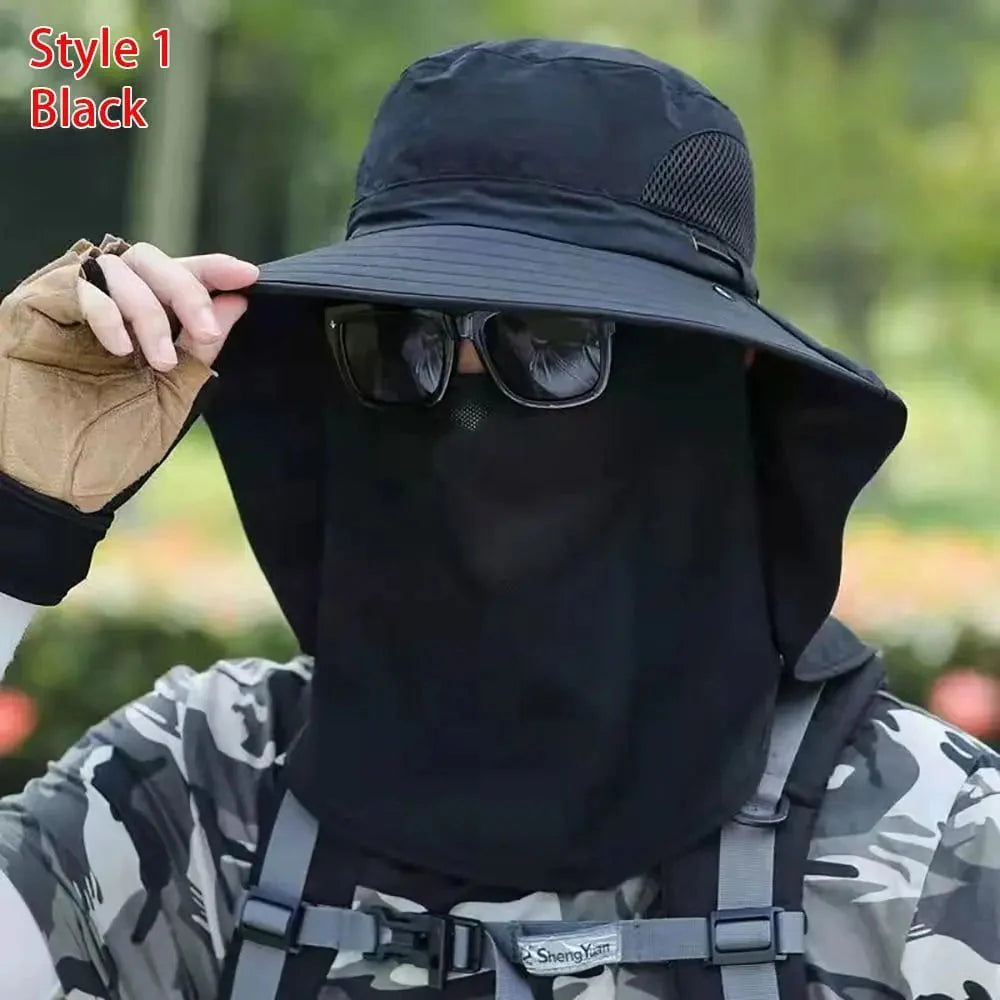 Men's fishing hat with sun protection