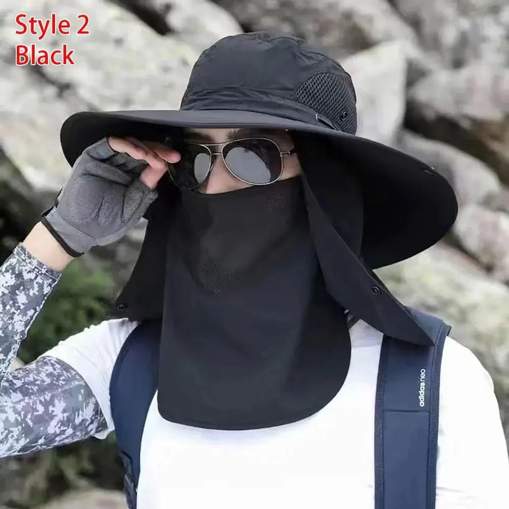 Men's fishing hat with sun protection