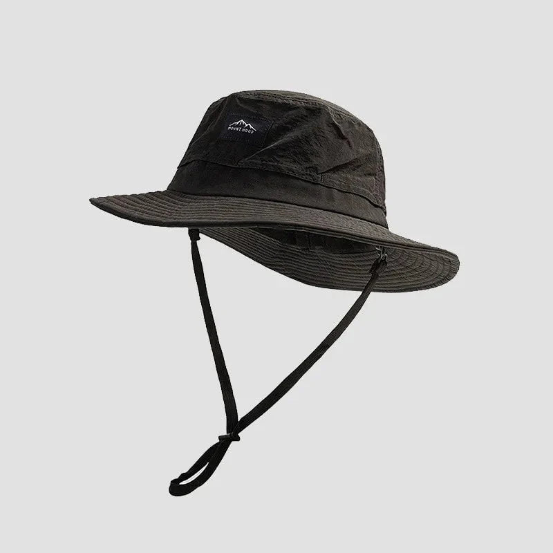 Women's fishing hat with adjustable drawstring