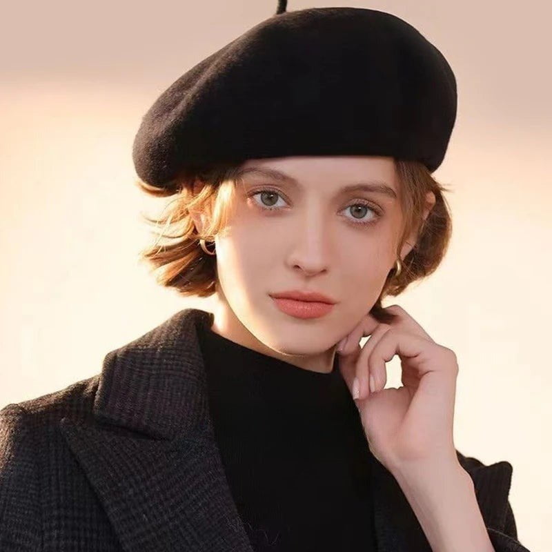 Elegant Wool Beret