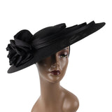 Black fascinator hat