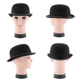 Black bowler hat
