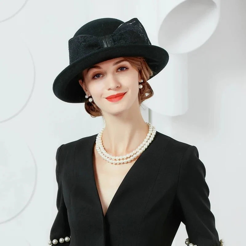Waterproof felt cloche hat