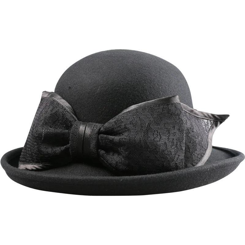 Waterproof felt cloche hat