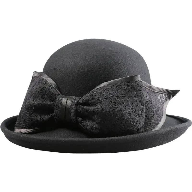 Waterproof felt cloche hat