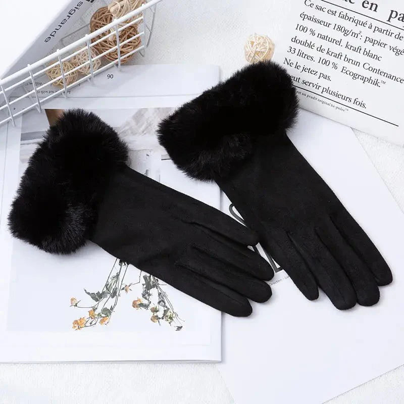 Thick velvet gloves