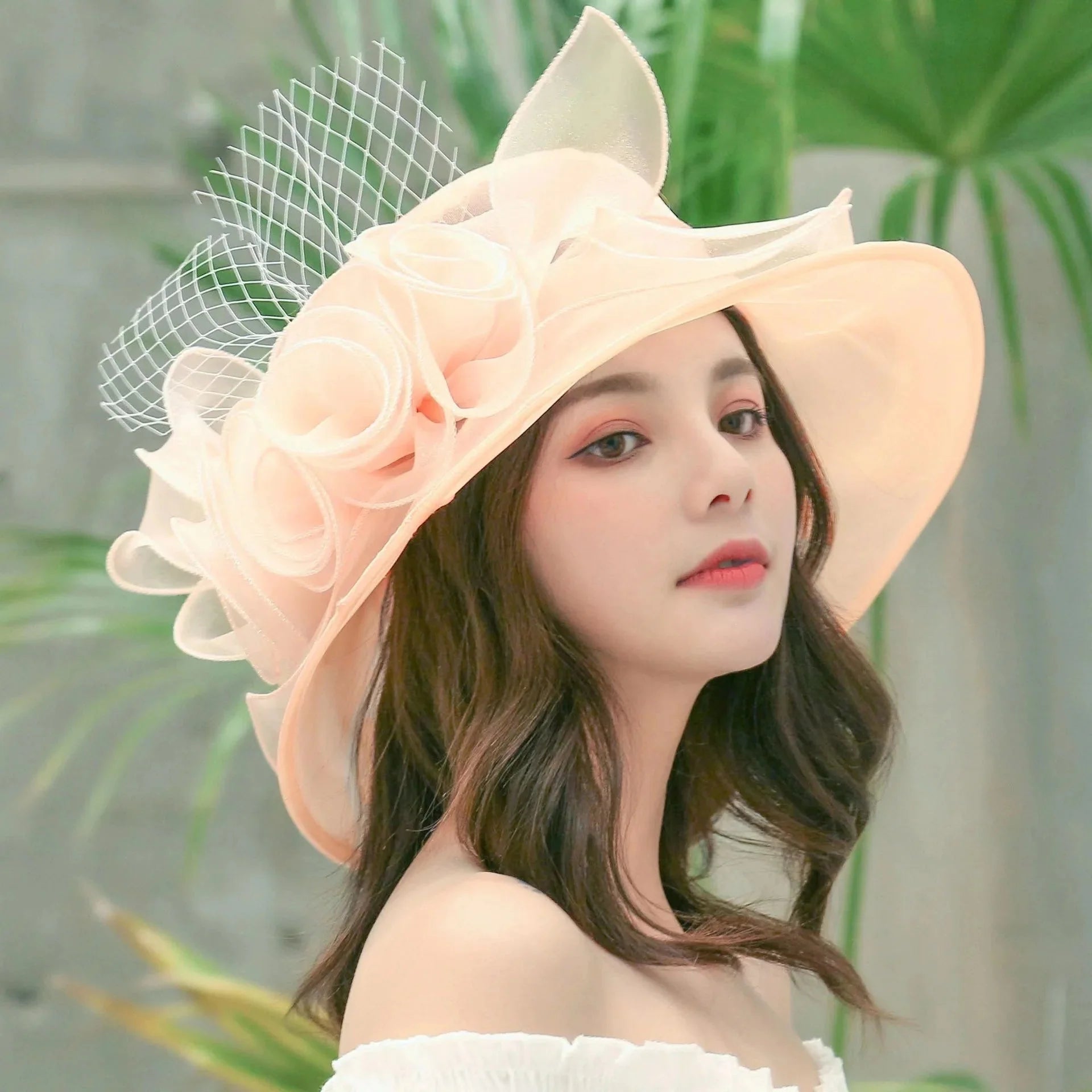 Organza church hats