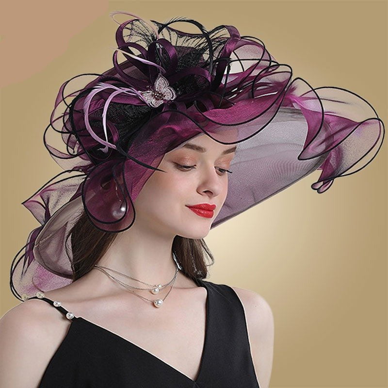 Organza sun hats