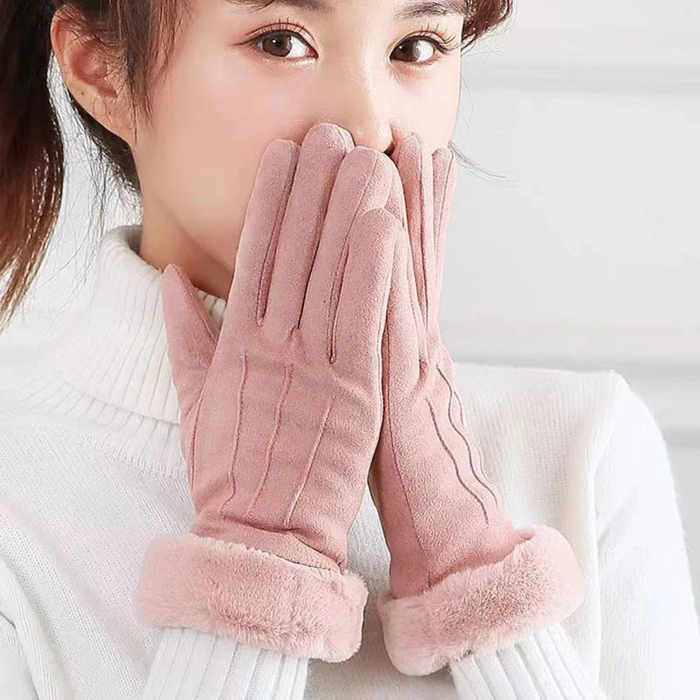 Warm, cold-resistant winter gloves
