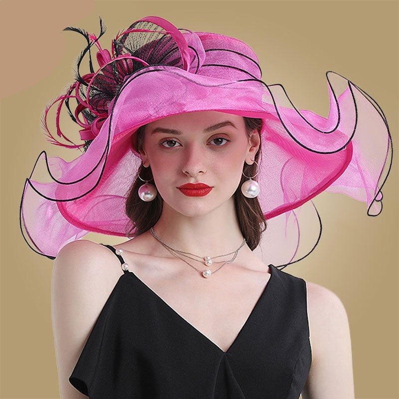 Organza sun hats