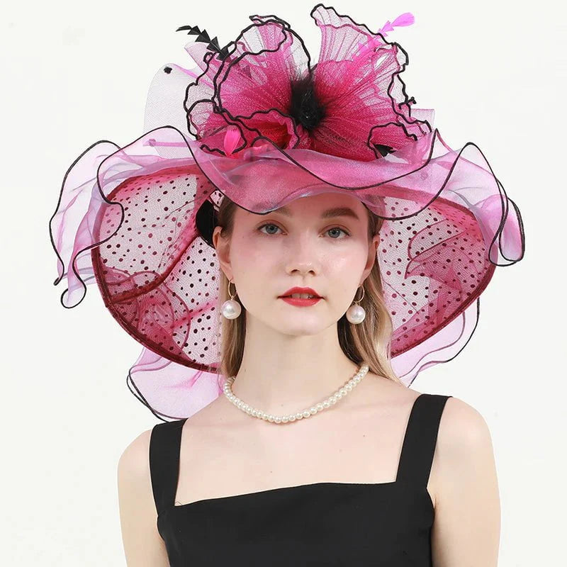 Sophisticated wedding hat
