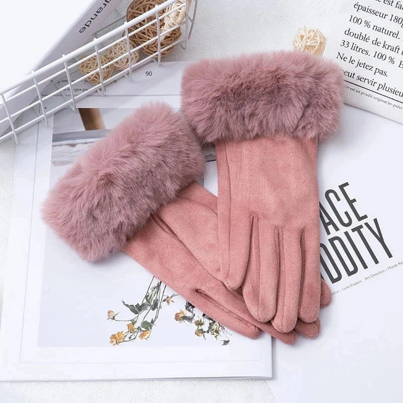 Thick velvet gloves