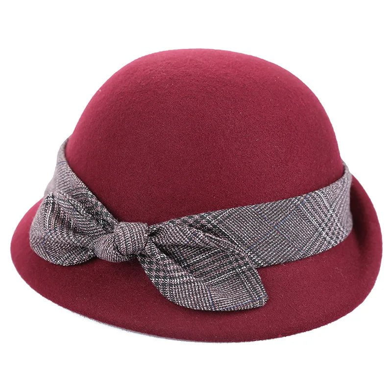 Vintage felt bell hat