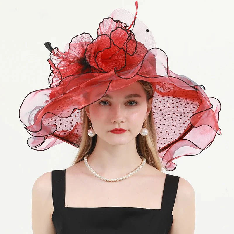 Sophisticated wedding hat