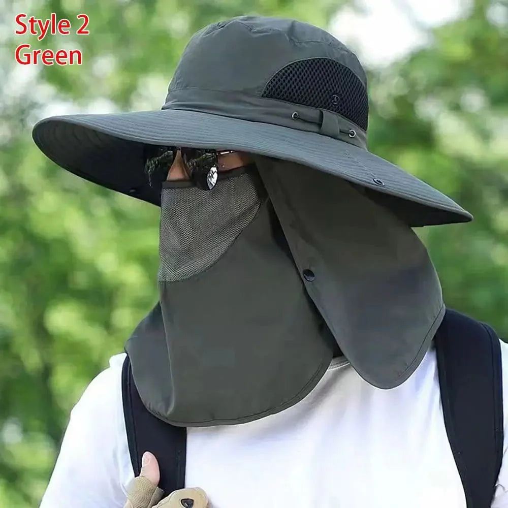 Men's fishing hat with sun protection