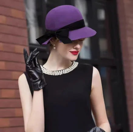 Chic wool cloche hat