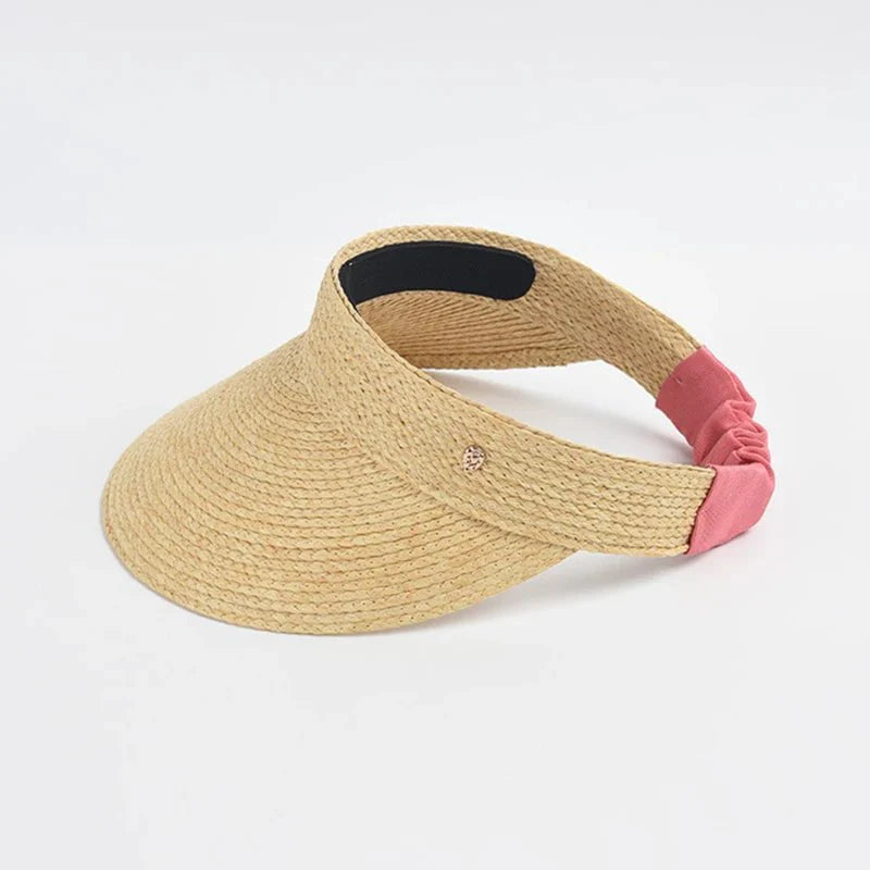 Wide straw visor