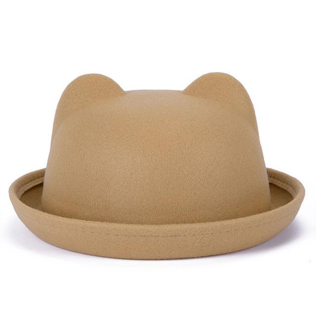 Cat ears fedora hat