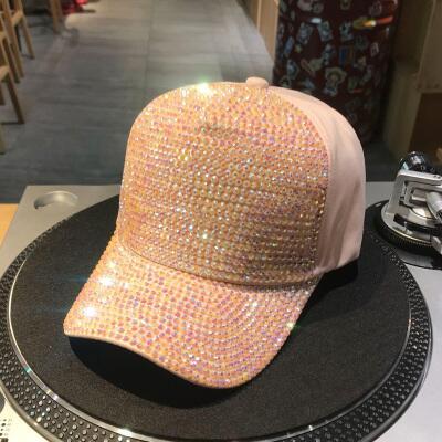 Cap with rhinestones and sequins