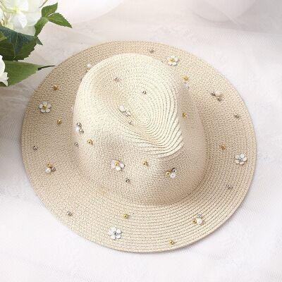 Straw and pearl hat