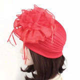 Turban indien avec grande fleur