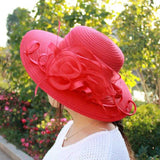 Floral Derby hat