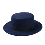 Flat wool hat