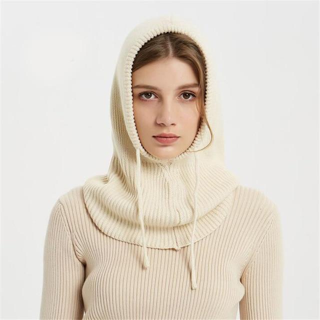 Cashmere scarf hat