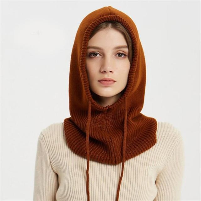 Cashmere scarf hat