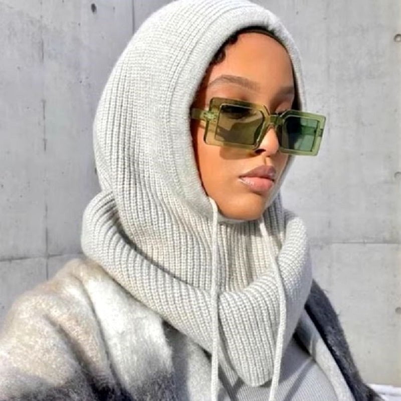Cashmere scarf hat